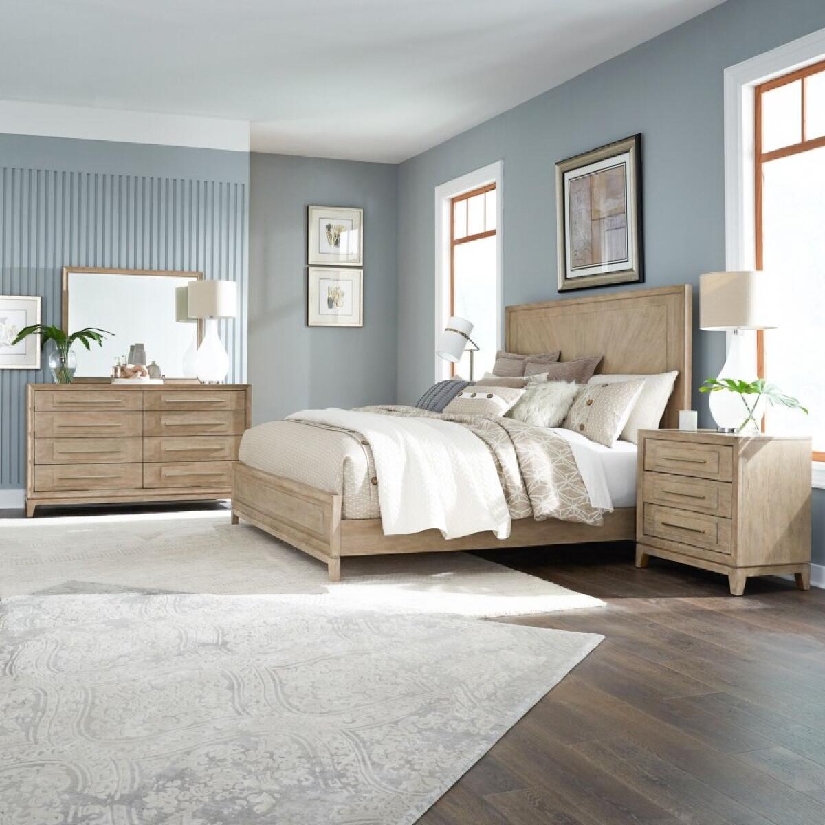 Brentwood King Panel Bed, Dresser & Mirror, Night Stand Bedroom Sets Bedroom Sets 2 Brentwood King Panel Bed, Dresser & Mirror, Night Stand Bedroom Sets Bedroom Sets 2