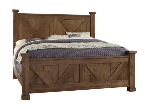 Cool Rustic Queen X Bed With X Footboard Beds Amber
