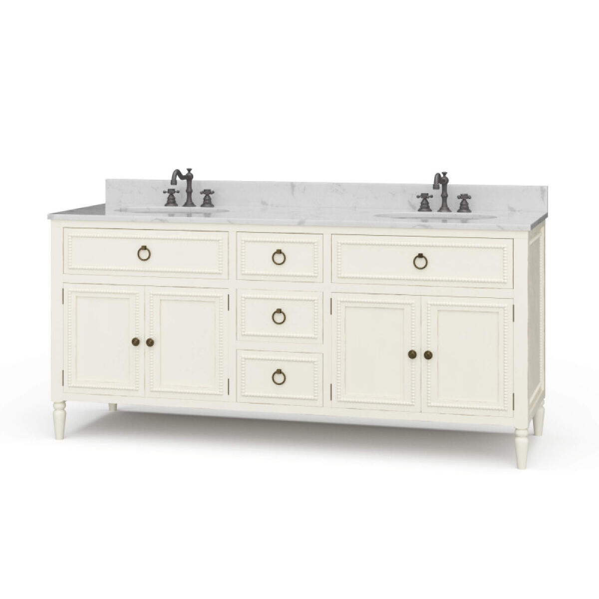 c46be6341b6a5fb736a3496dac3354ce Cholet Double Vanity W/ Sink & Marble Top - Image 1