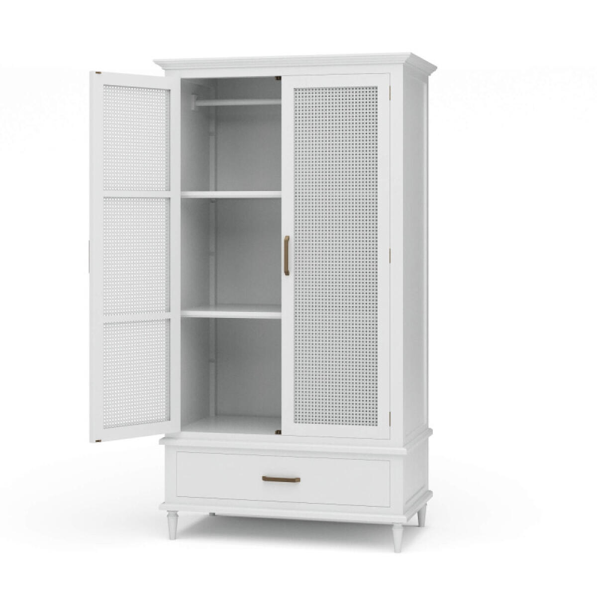 c46c2e2500eee340aa74629eebd87956 Jamison Wardrobe W/ Rattan Door - Image 1