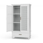 Jamison Wardrobe W/ Rattan Door