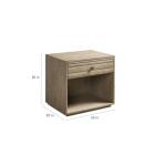 Andora Open Nightstand Nightstands Andora Warm Grey 17