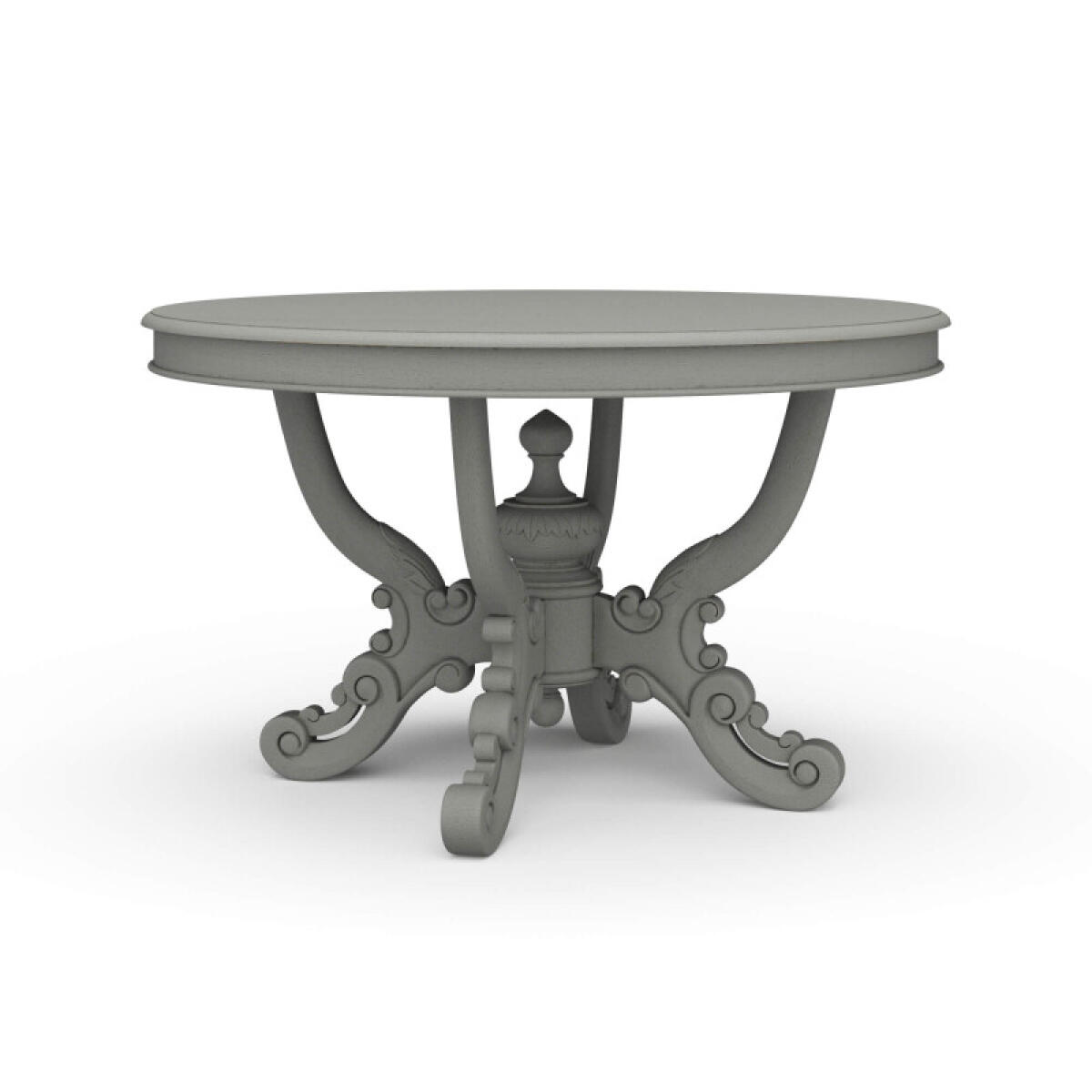 c4a17d76c1c963cc45ddae03b2f82115 Mandolin Dining Table W/ Solid Hardwood Top - Image 1