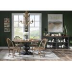 Vintage Market AT Turned Bobbin Leg Console Table Barnwood Oak And Kettle Black CLH4016-106 - Image 6