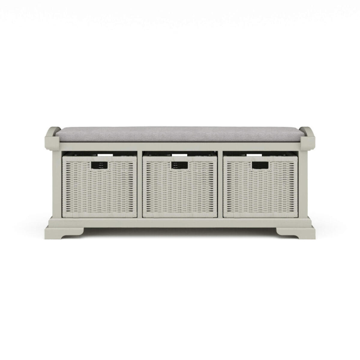 Homestead Bench W/ Rattan Baskets Chairs & Benches Bramble 2 Homestead Bench W/ Rattan Baskets Chairs & Benches Bramble 2