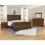 Heritage Cal King Mansion Bed Beds Amish Cherry 9