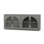 Vannes 4 Door Sideboard W/ Glass Shelves