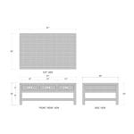 Kagu 6 Drawer Coffee Table W/ Rattan - Image 7