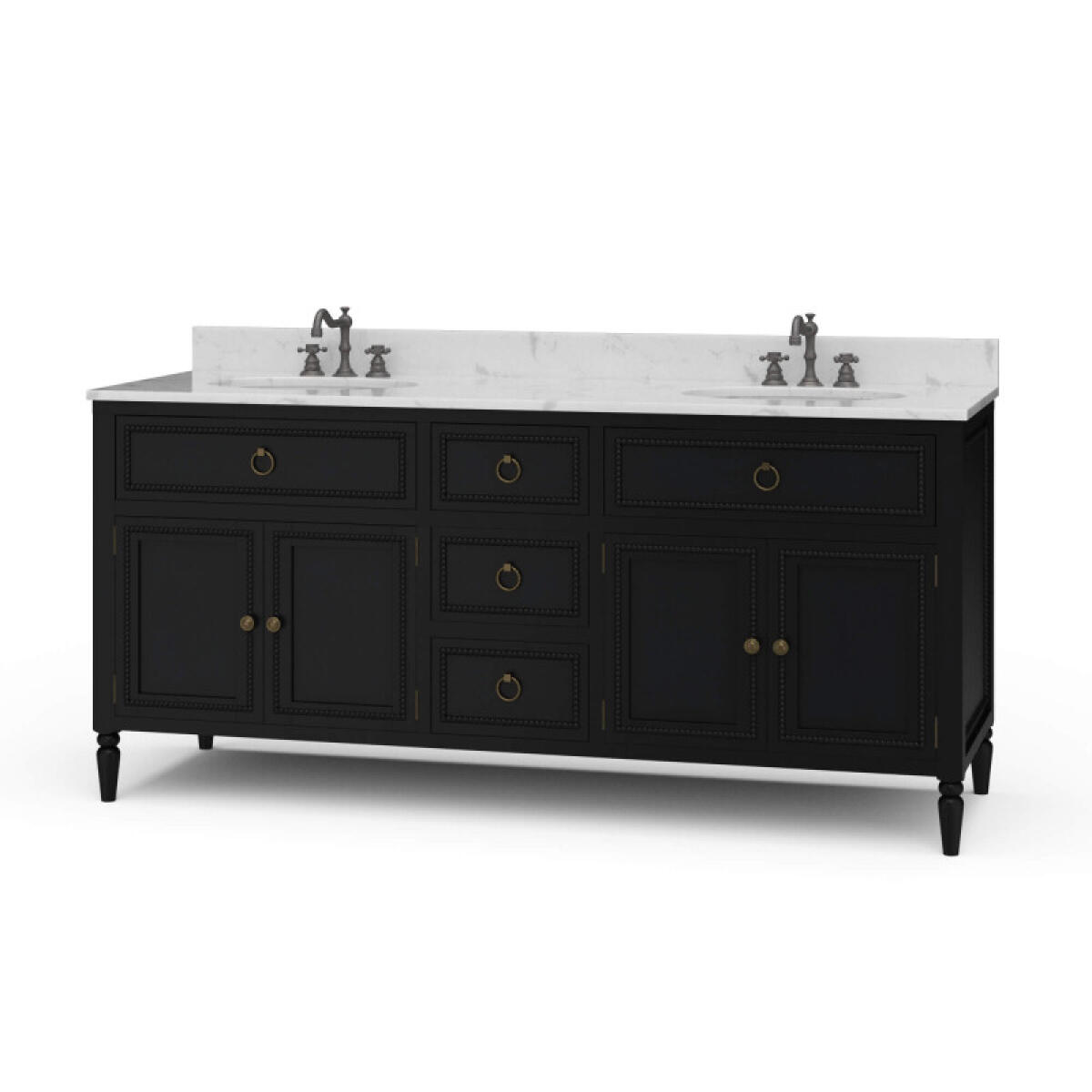 c5154df1981d9be5bb6ce89e6cf9d72a Cholet Double Vanity W/ Sink & Marble Top - Image 1