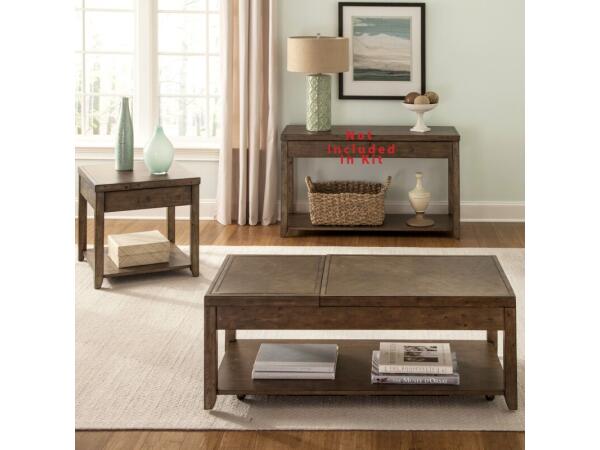 Mitchell 3 Piece Set (1-Cocktail 2-End Tables) Table Sets Brown