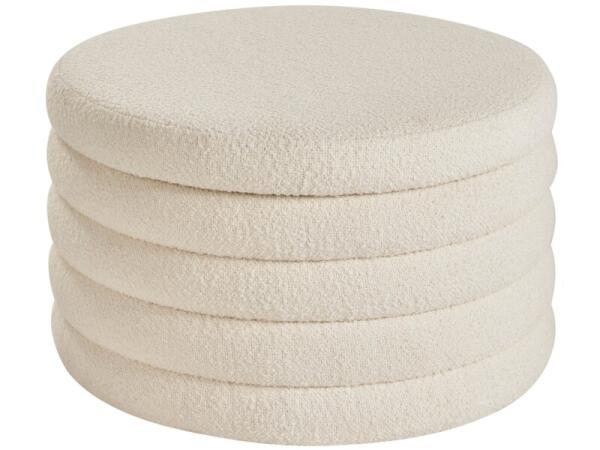 Modern Obi Storage Ottoman Ottomans & Poufs Cream 9