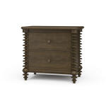 Milano 2 Drawer Bedside Table
