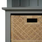 Dakota Hallstand W/ Rattan Storage Baskets - Image 10