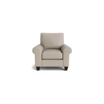 True Custom™ True Custom® Leather Large Roll Arm Accent Chair