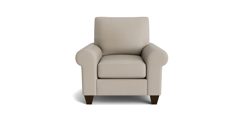 c5cc36cf873aed70d663b0057563ee98 True Custom™ True CustomĀ® Leather Large Roll Arm Accent Chair - Image 1