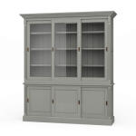 Hudson 88'' Bookcase W/ 3 Sliding Doors