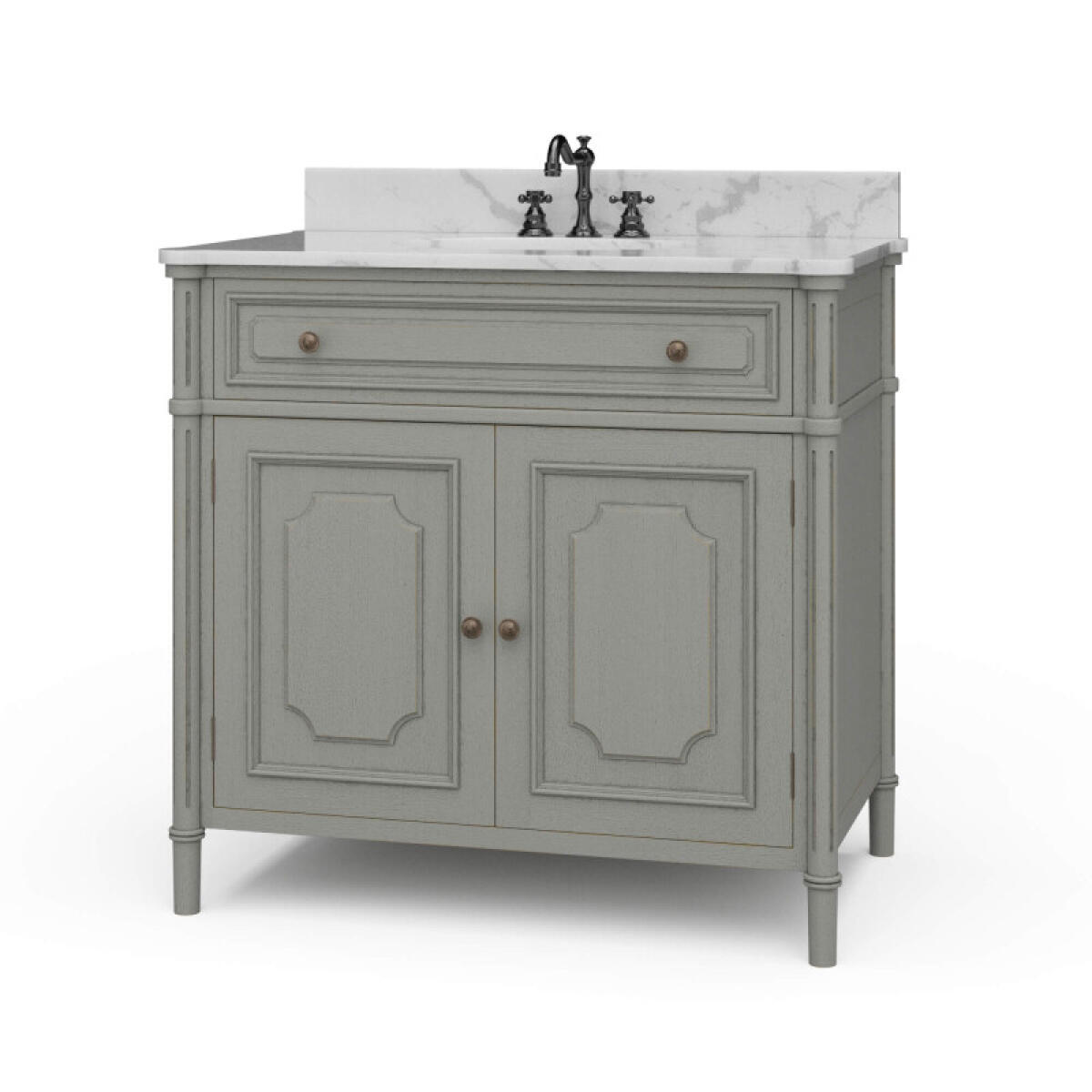c60c50251b758b43bc537ae72e2187e4 Nantes Single Vanity W/ Sink & Marble Top - Image 1