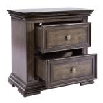Big Valley 2 Drawer Night Stand w/ Charging Station Nightstands Brown 17