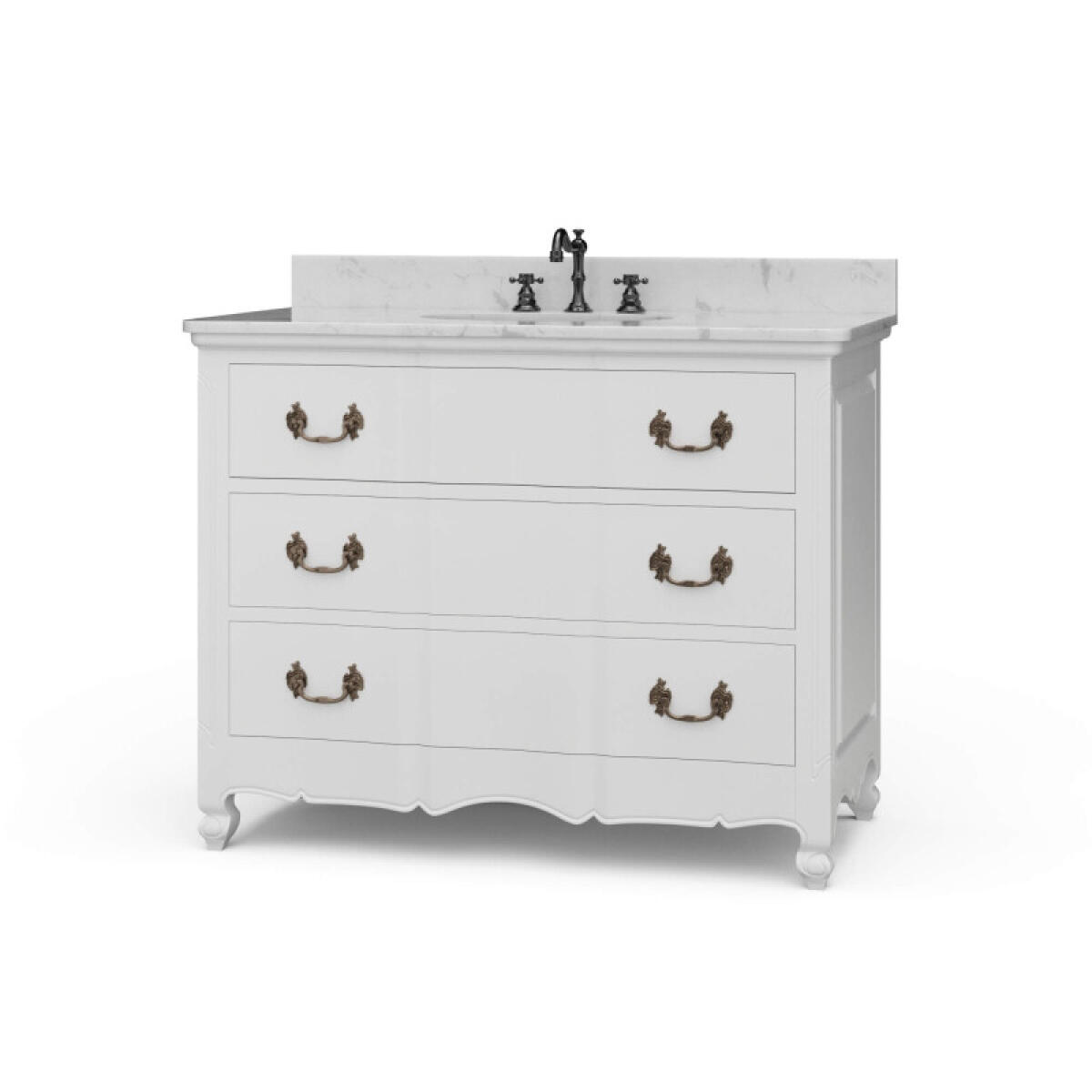 c631e42d89c00bdb56b019fa29396ebe Provence Single Vanity W/ Sink & Marble Top - Image 1