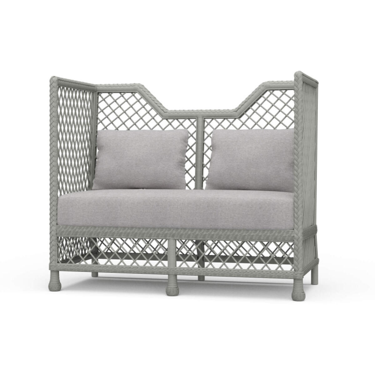 c63da43eff6ffbc2950667d4f7edb7c6 Rabana High Back Rattan Loveseat - Image 1