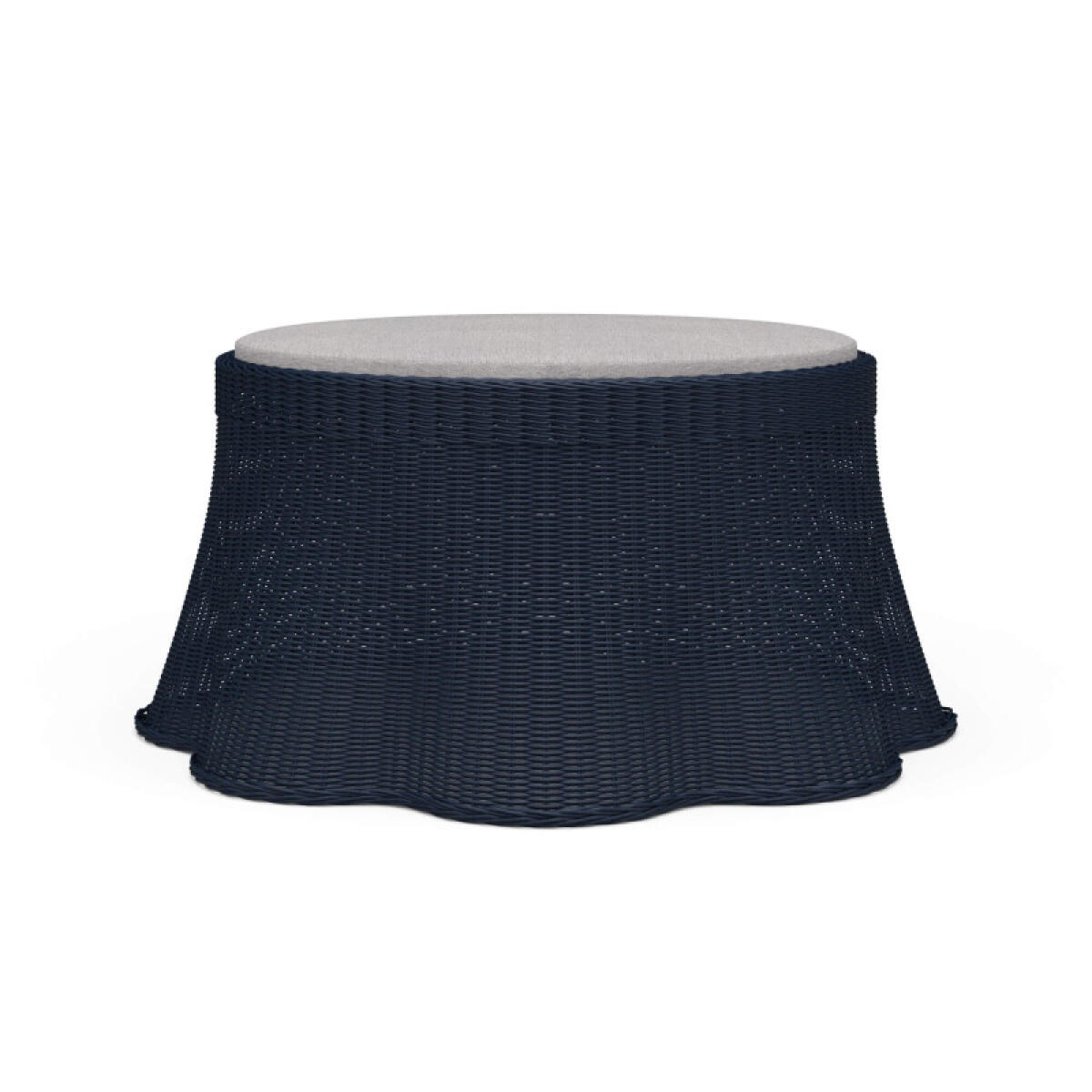 c6a9e00e6914d8d8a8308171a030862c Newport Rattan Ottoman W/ Cushion - Image 1