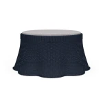 Newport Rattan Ottoman W/ Cushion