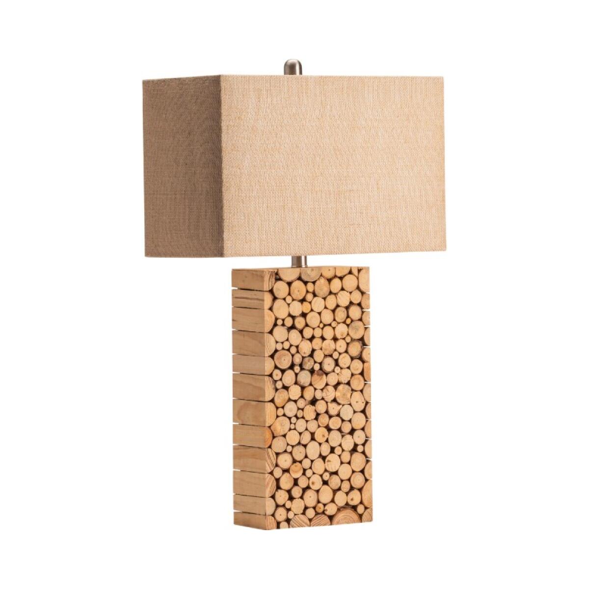 c6bb06d7c816a7cac781dbd2809ece82 Stacked Wood Table Lamp - Image 1