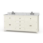 Shutter Double Vanity W/ Sink & Marble Top - Image 3