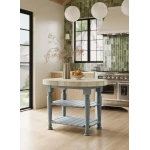 Farmhouse Butcher Block Kitchen Island - Image 3