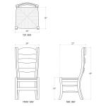 Peg & Dowel Ladder Back W/ Rush Seat - Image 10