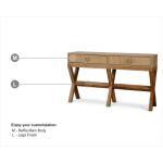 Renoir Console W/ Raffia - Image 2