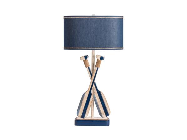 Boat Oar Table Lamp Lighting Blue