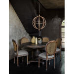 Tulip Rattan Back Dining Chair W/o Fluted Leg - Image 3