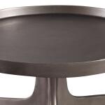 Kenna Accent Table, Nickel Chairside Tables Black 12