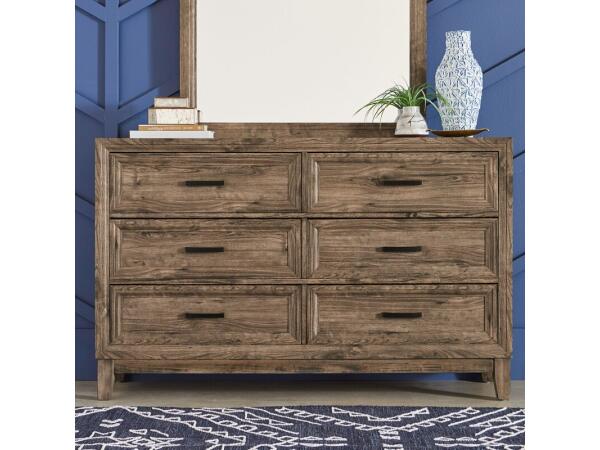 Ridgecrest 6 Drawer Dresser Dressers Brown