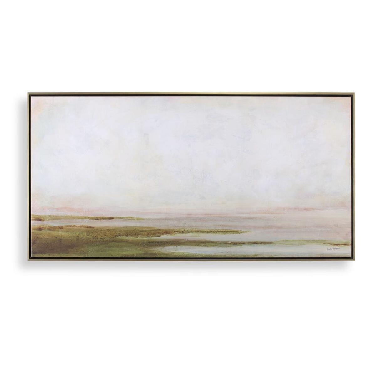 c776f28bb6fcf5ac8d9d9f051bdf33df Hazy Lake Framed Canvas - Image 1