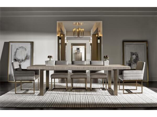 Modern Robards Rectangular Dining Table Dining Tables Cream