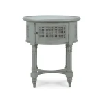 Montego Side Table W/ Rattan Door - Image 4