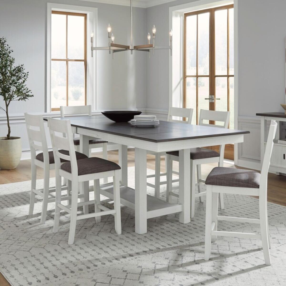 c7fe4e571f92a1aedcc0305c5e658600 Brook Bay Opt 7 Piece Gathering Trestle Table - Image 1