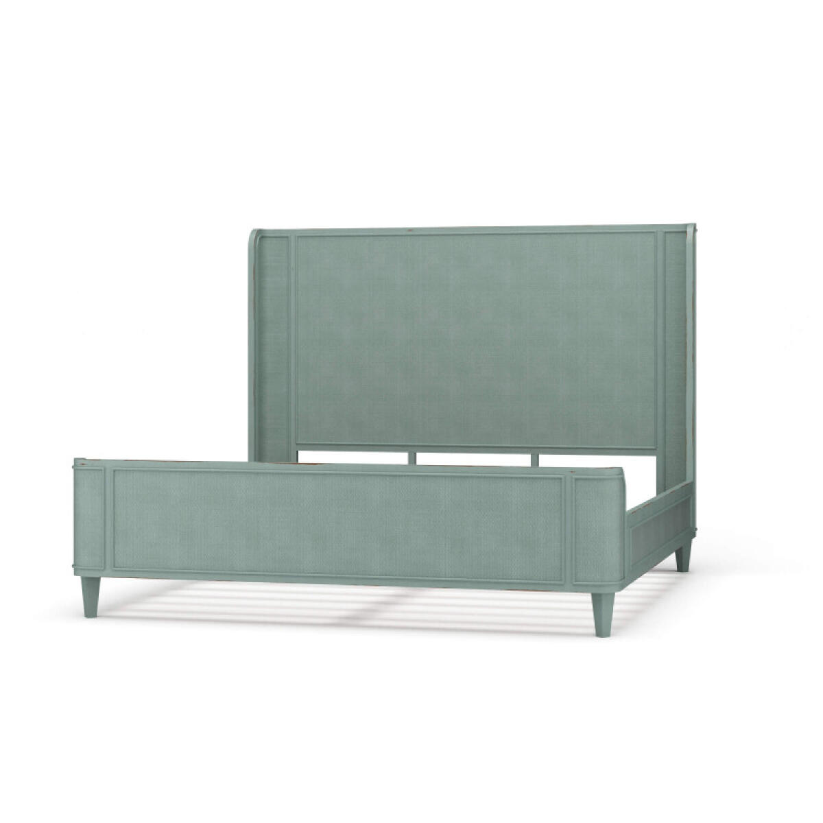 c7fffd811f2759ab0f0342882403e5fe Lexington Bed W/ Rattan - Image 1