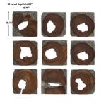 Jungle Wood Wall Decor, S/9 - Image 6