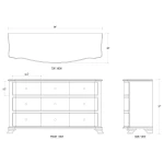 Davis Dresser 9 Drawer - Image 3