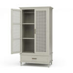 Jamison Wardrobe W/ Rattan Door