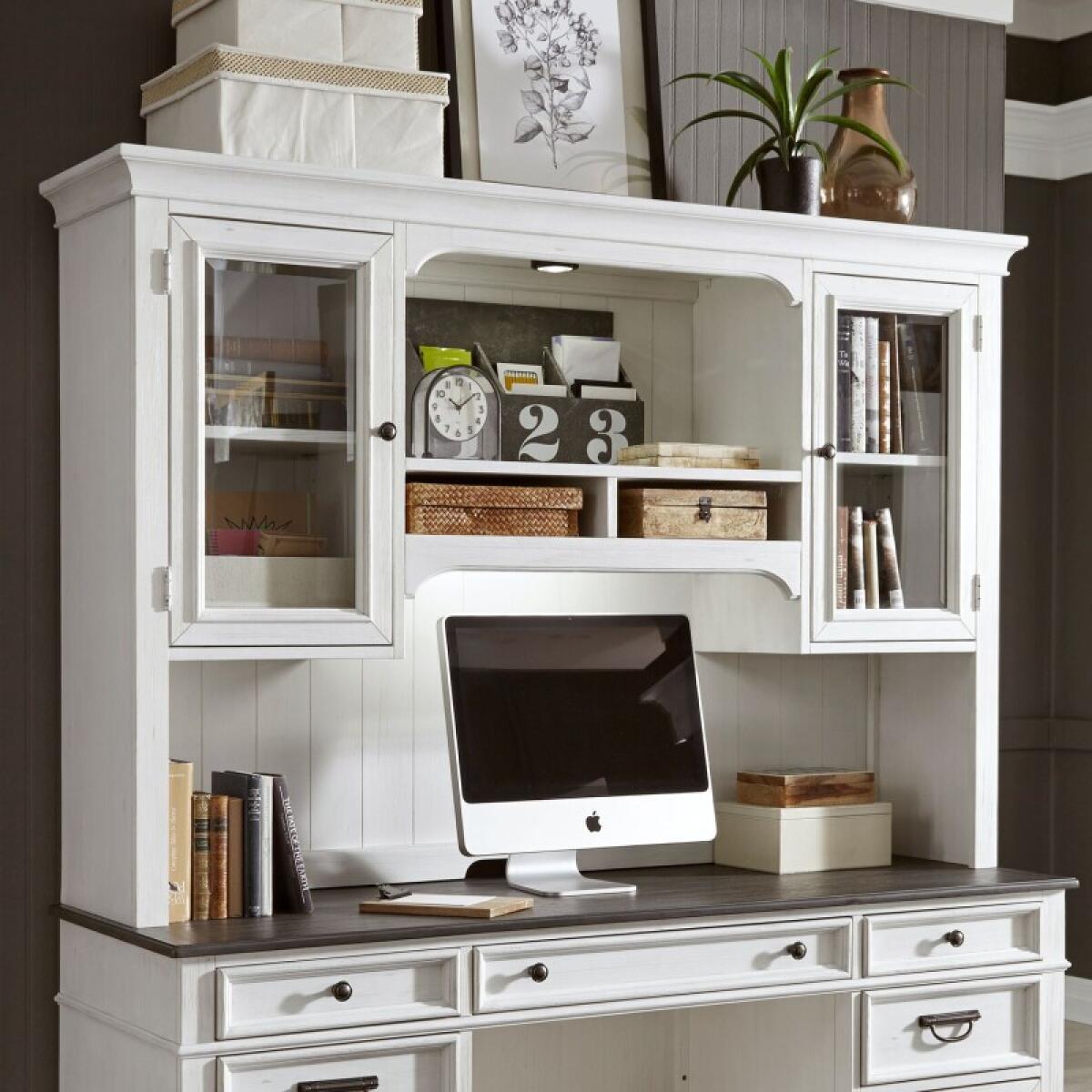 Allyson Park Jr. Executive Credenza Hutch Office Storage Liberty Furniture 2 Allyson Park Jr. Executive Credenza Hutch Office Storage Liberty Furniture 2