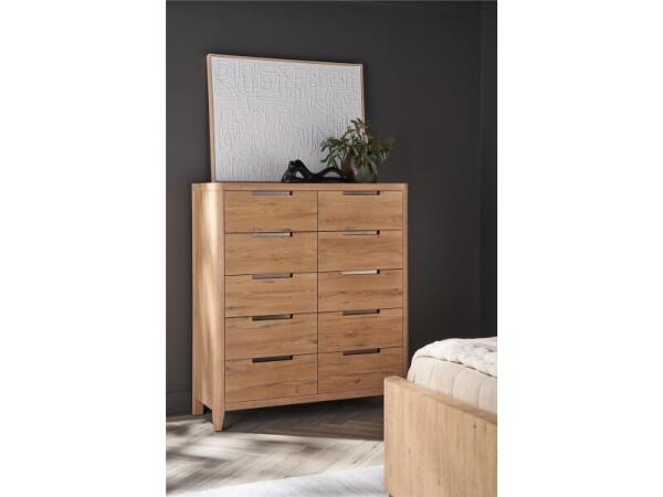 Modern Walker Drawer Chest Chests Brown 7