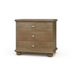 Luna 3 Drawer Bedside Table