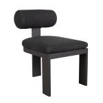 Bolster Back Outdoor Dining Chair, Charcoal Outdoor Dining Chairs Black 19