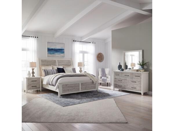 Backroads King Sleigh Bed, Dresser & Mirror, Night Stand Bedroom Sets Bedroom Sets