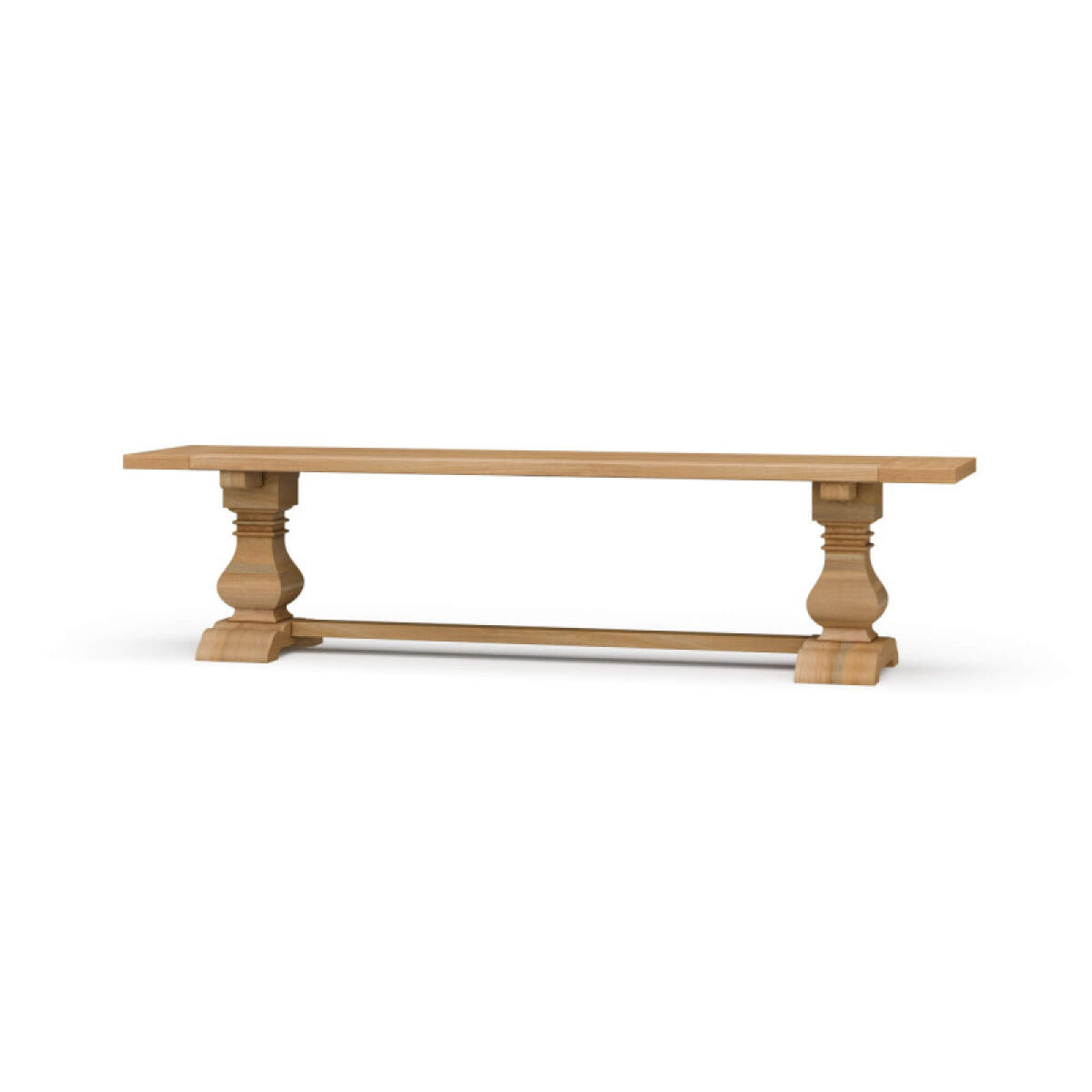 c87a0e33ca5ad5d6675410c65a4b94fd Trestle Dining Bench - Image 1