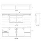 Sonoma Media Console Entertainment Stands Bramble 22